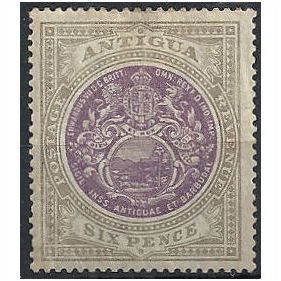 Antigua 1903 SG36 6d Purple & Drab Mounted Mint . .