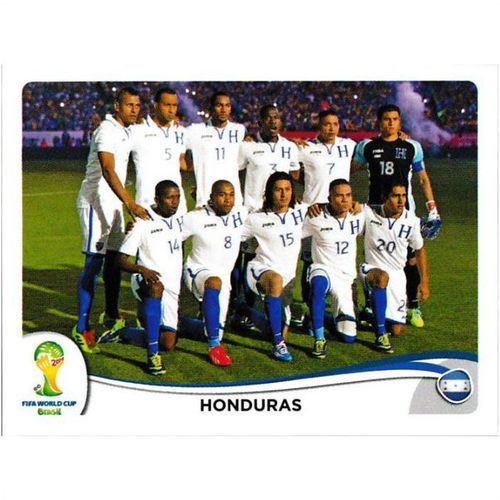 2014 Panini World Cup Soccer Stickers - #394 - Honduras Team