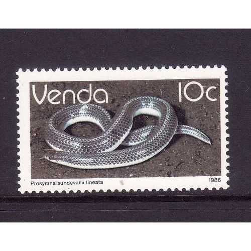 VENDA 1986 SG 128 10c NORTHERN LINED SHOVELSNOUT U/M MINT