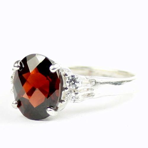 Mozambique Garnet, 925 Sterling Silver Ring, SR123