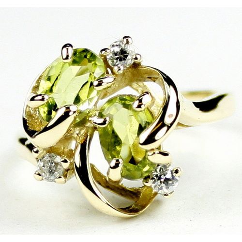 Peridot, 10KY Gold Ring, R016
