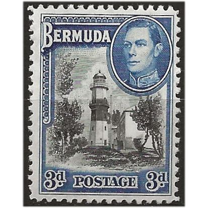 Bermuda 1941 SG114a 3d Black & Deep Blue Unmounted Mint .. .