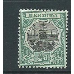 bermuda stamp sg31 hm sg 31 crown ca