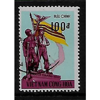VIETNAM 1972 VIETNAMESE WAR VETERANS 100p VETERANS MEMORIAL SG S428 FINE USED