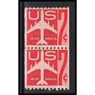 C61 7c Jet Airliner Fine MNH Pair PA0065
