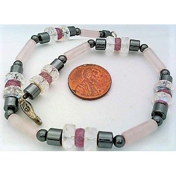 Rose Quartz Beaded Gemstone Anklet Bracelet 3