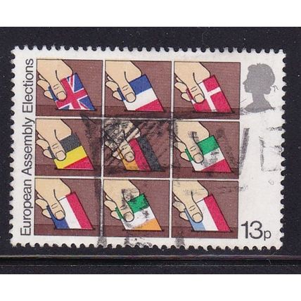 GB 1979 1st ELECTIONS EUROPEAN ASSEMBLY 13p VALUE USED SG1086