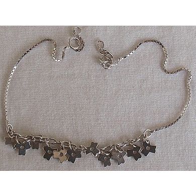 Flowers charms anklet