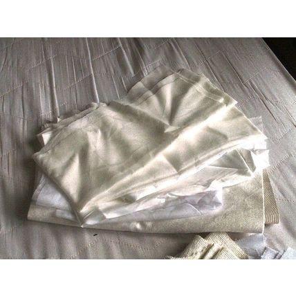 Fabric Offcuts - Various fabrics, lengths etc. White, Cream, Ivory. Approx 500g.