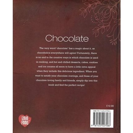 CHOCOLATE COOKERY BOOK WITH OVER 100 RECIPES