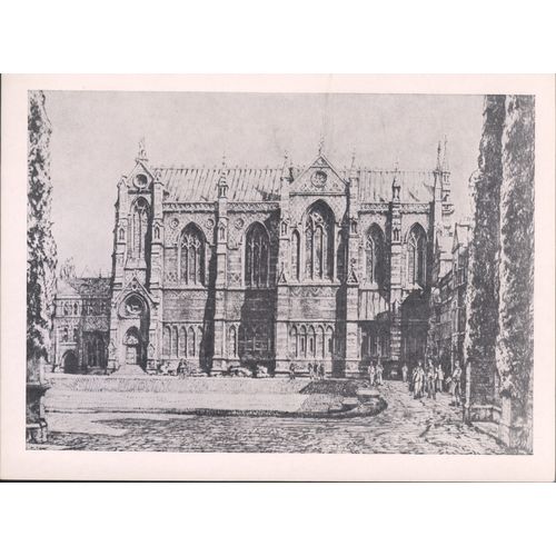 Keble College Oxford - Gatefold Christmas Greetings Card