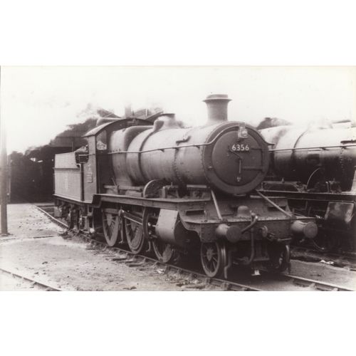 Railway Photo GWR 43xx 6356 Plymouth Laira Shed c1954 Great Western 2-6-0 Loco