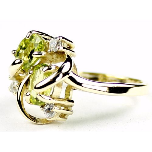 Peridot, 10KY Gold Ring, R016