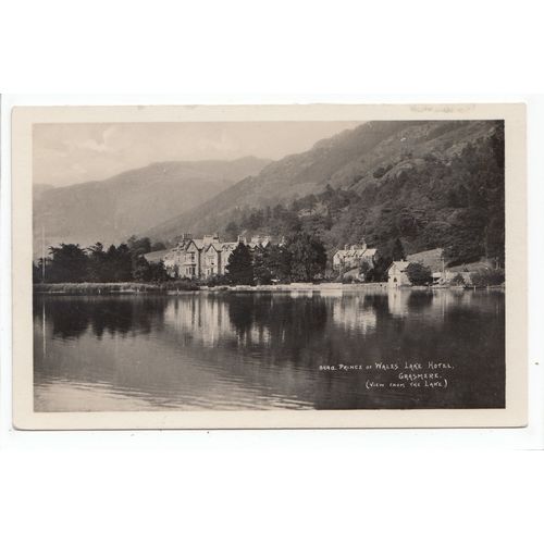 Prince of Wales Lake Hotel Grasmere Cumbria Postcard 844a