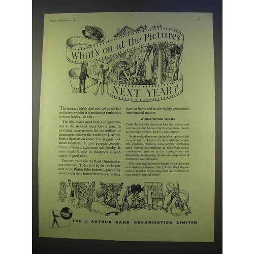 1955 The Rank Organisation Ad - Movies