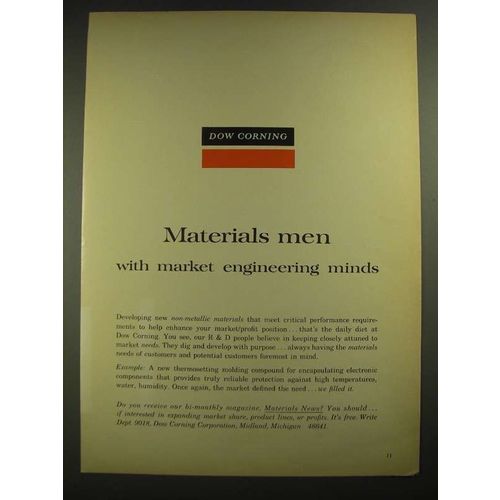 1965 Dow Corning Ad - Materials Men