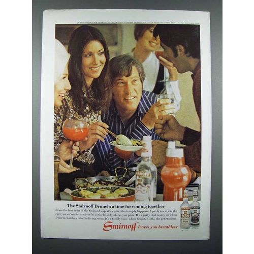 1970 Smirnoff Vodka Ad - A Time for Coming Together
