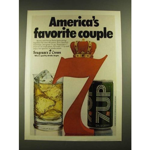 1979 Seagram's 7 Crown Whiskey Ad - Favorite Couple