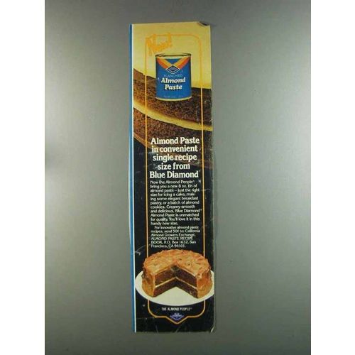 1982 Blue Diamond Almond Paste Ad - Convenient