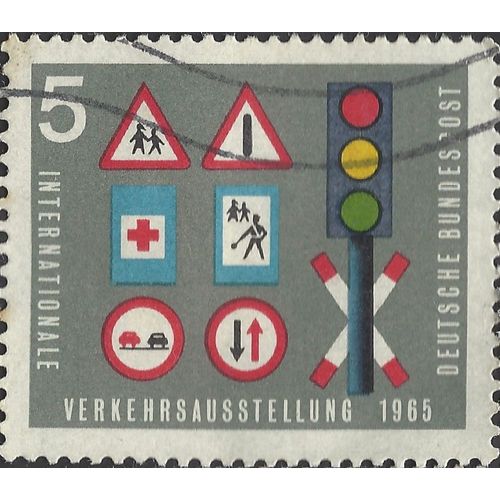 GERMANY, ROAD, International Transport Exhibition, grey 1965, 5pf