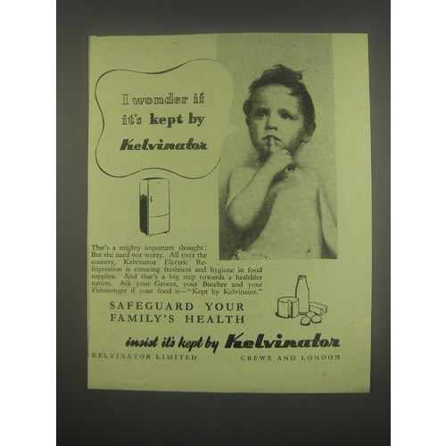 1949 Kelvinator Refrigerator Ad - I wonder if it's kept by Kelvinator
