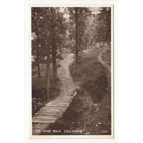 The Wood Walk Callander Postcard J B White 1224