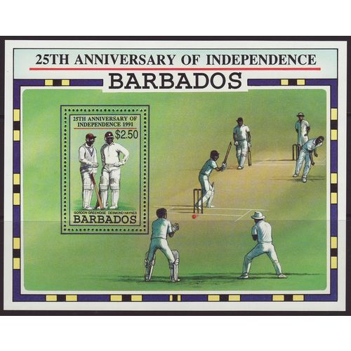 Barbados 1991 SG MS970 UMM - Sport/Cricket (D-239)