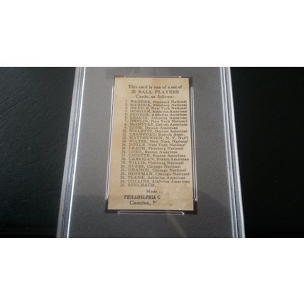 1909 E95 Philadelphia Caramel Cy Morgan PSA Fair (1.5) Athletics American