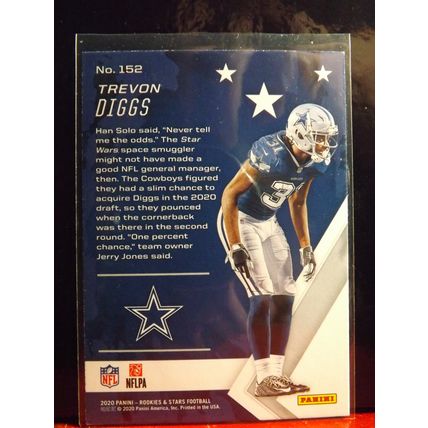 2020 Panini Rookies & Stars TREVON DIGGS (Dallas Cowboys) RC #152