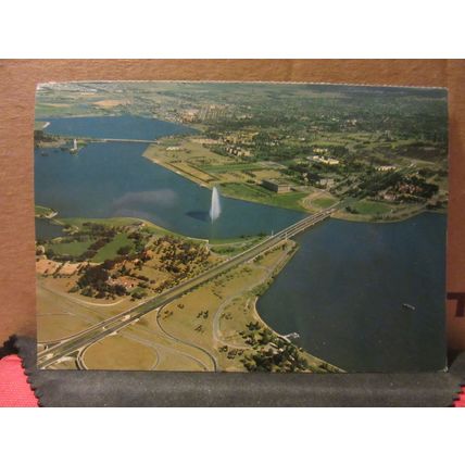 LAKE BURLEY, CANBERRA, AUSTRALIA used postcard 1982 pm =