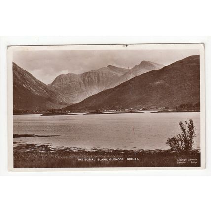 1933 Ballachulish Single Ring Scottish Postmark on Postcard