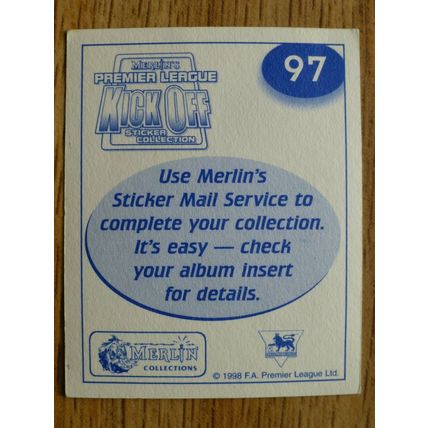 David Beckham | Merlin Premier League Kick Off 98 Sticker | #097