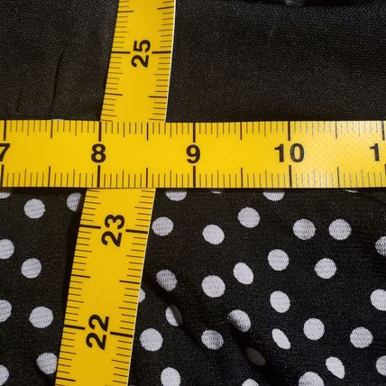 Style & Co Layered Ruffle Dress - XL - Black & White Dots