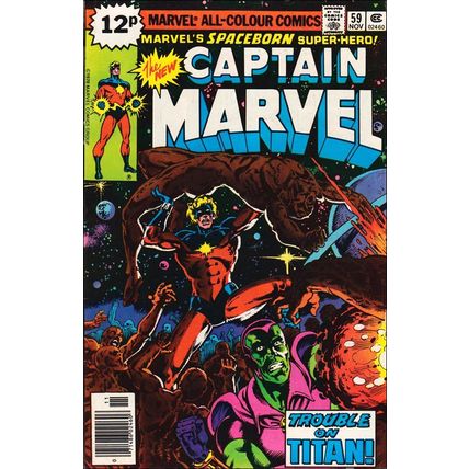 Captain Marvel (1968) #59 Marvel Comics STARFOX DRAX Thanos Mar-Vell