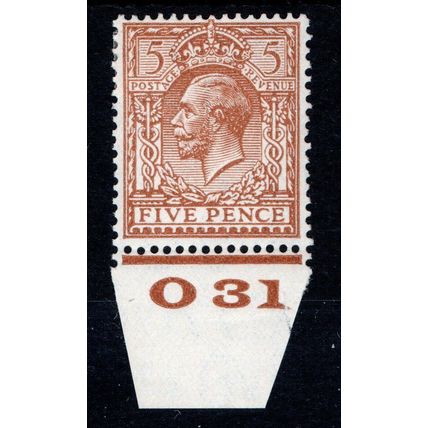 Sg425 5d brown 0 31 control mounted mint (G277)