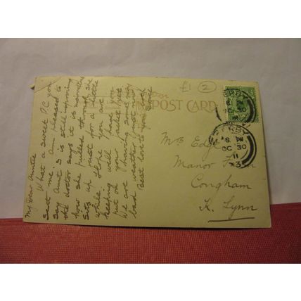 young girl in costume used antique postcard Rotary Photo. 1911 postmark =