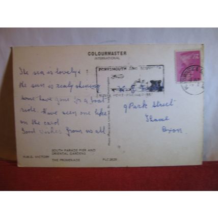 multiview, PORTSMOUTH & SOUTHSEA used postcard Colourmaster 1972 pm =