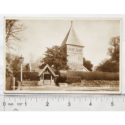 1940s Postcard Farnborough Old Church