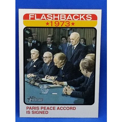2022 Topps Heritage News Flashbacks #NF2 Paris Peace Accord Is Signed