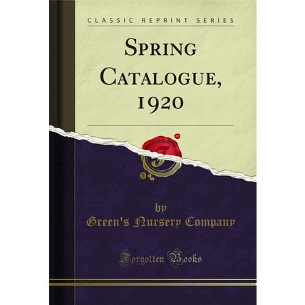 Spring Catalogue, 1920 (Classic Reprint)