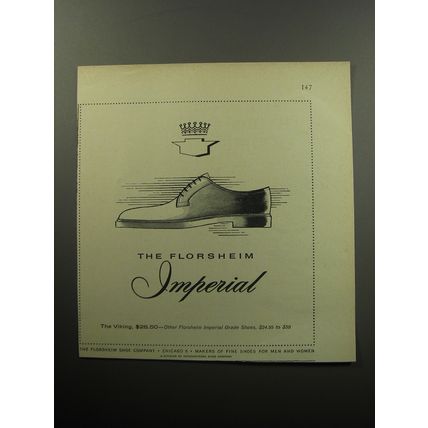 1957 Florsheim Imperial Viking Shoes Advertisement - The Florsheim Imperial