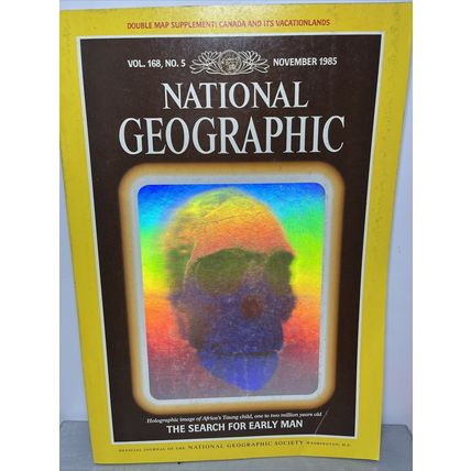 National Geographic Magazine Nov 1985 Search for Early Man - Vintage Collectable
