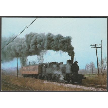 Locomotora-Tender 232-0205, Lleida - Ferroviaries Tarjeta Postal