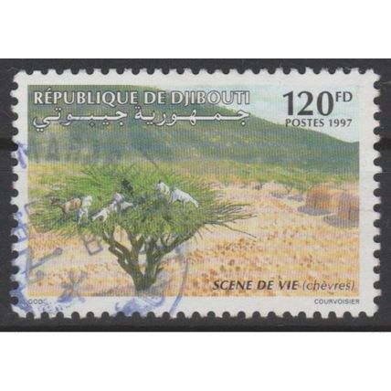 Djibouti Dschibuti 1997 Mi. 643 obl. Scène de vie arbre flora flore RARE