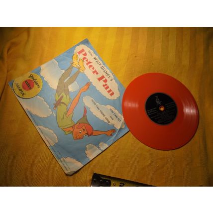 RARE 1952 Golden Records Disney's PETER PAN 45 Record! $30.00 Shipped!