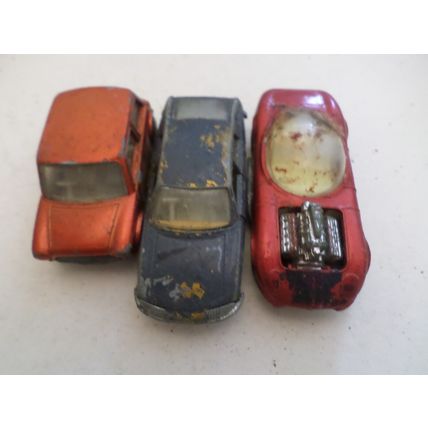 Vintage x 7 - Matchbox - Die Cast - Cars - Farm Tractor - Trailer