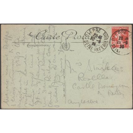 Panorama du Port pris de l'Eglise Saint-Jacques, Dieppe, 1923 - Lévy CPA LL193