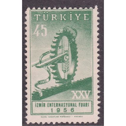 Turkey 1956 Izmir International Fair 45k Mint Never Hung SG 1636 VGC