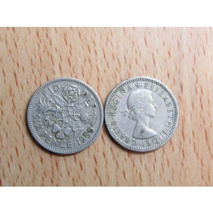 GB 1955 Elizebeth II Sixpence 6d Coin