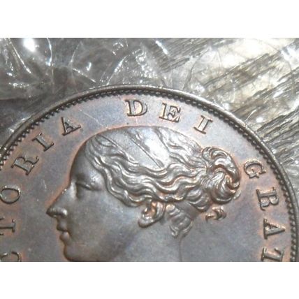 1854 Victoria half-penny.